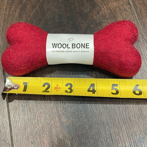 NWT Wool Bone Red Dog Toy Modernbeast Lot of 2 - Small Red **Benefits Animals** - Picture 3 of 4